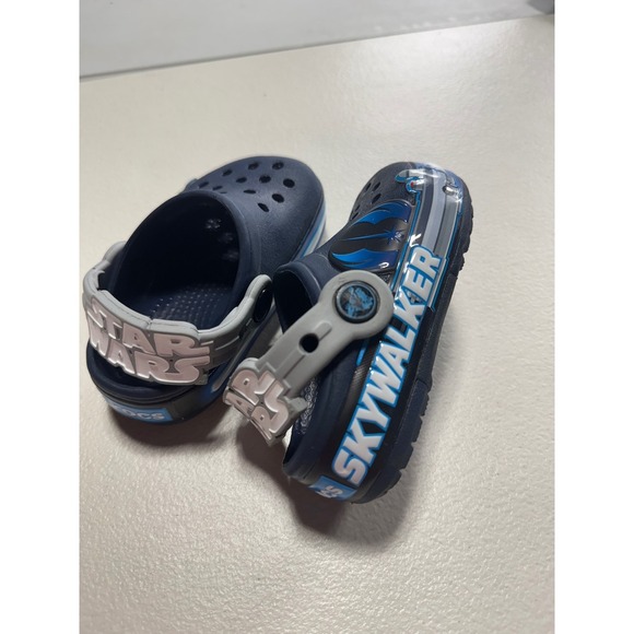 Crocs Star Wars Skywalker Clog Kids Size 6 C Navy Blue 15 cm - Picture 1 of 12